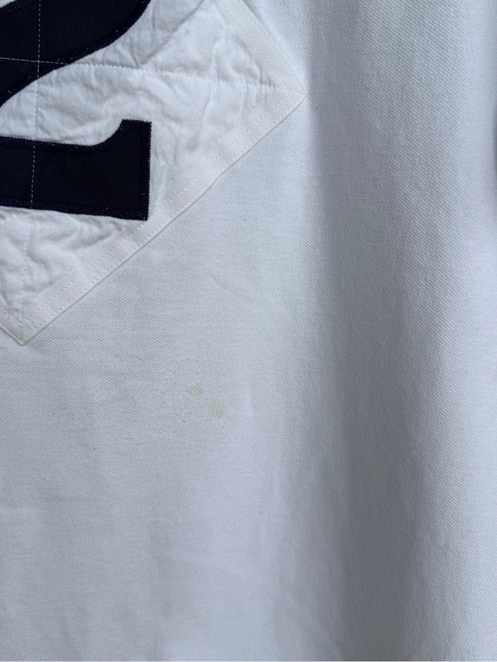 Polo by Ralph Lauren Polo Club White Polo with Diagonal Stripe - Picture 6 of 9